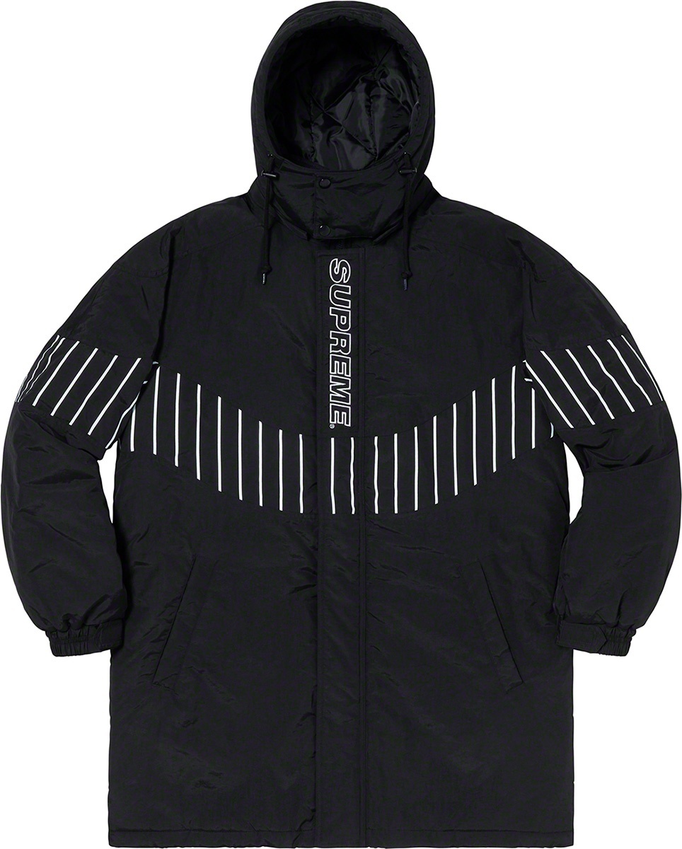 Pinstripe Panel Sports Parka view 12